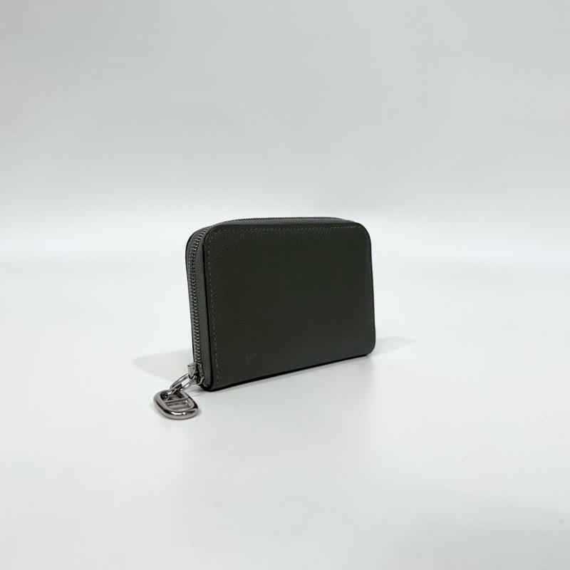 HERMES OL積雨雲灰Evercolor牛皮Zipengo Chaine d Ancre卡包-3