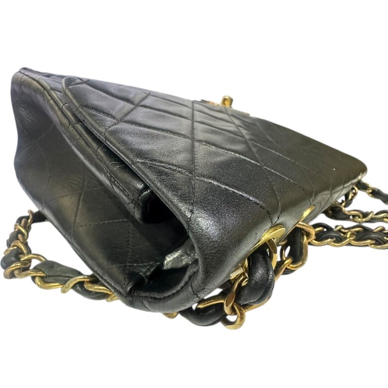 【美收精品】CHANEL黑色羊皮古董肩背包 4-487-7