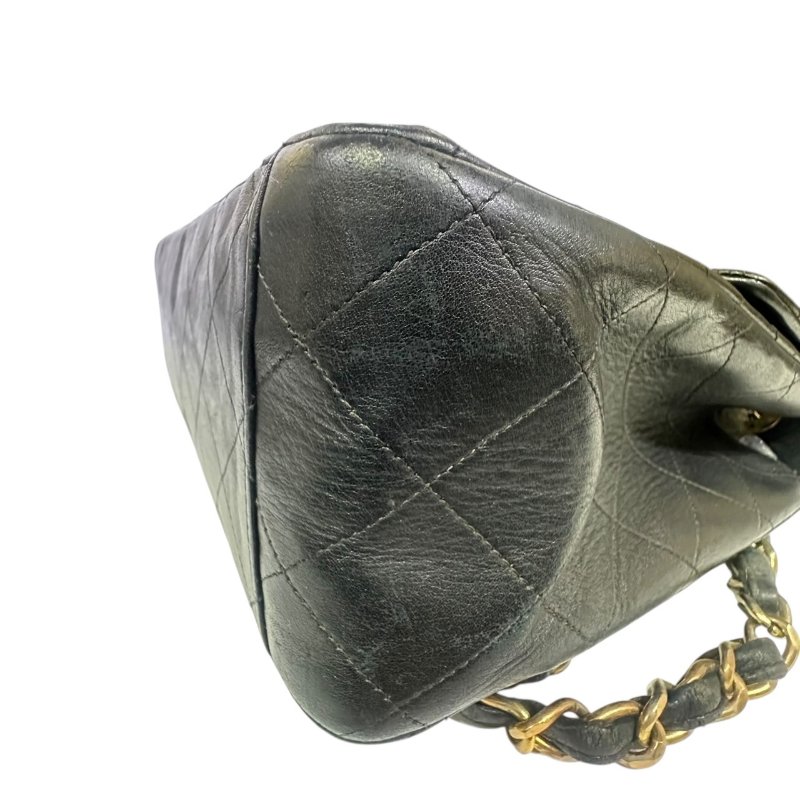 【美收精品】CHANEL黑色羊皮古董肩背包 4-487-8