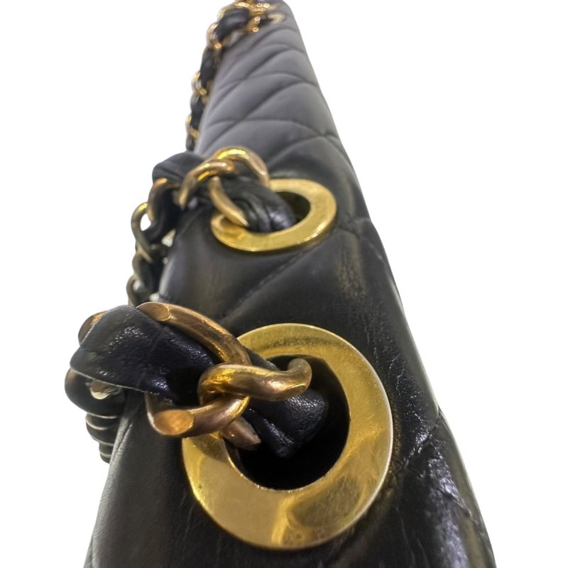 【美收精品】CHANEL黑色羊皮古董肩背包 4-487-9