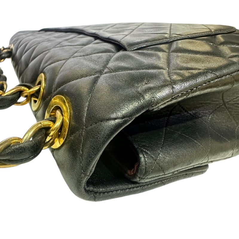 【美收精品】CHANEL黑色羊皮古董肩背包 4-487-13