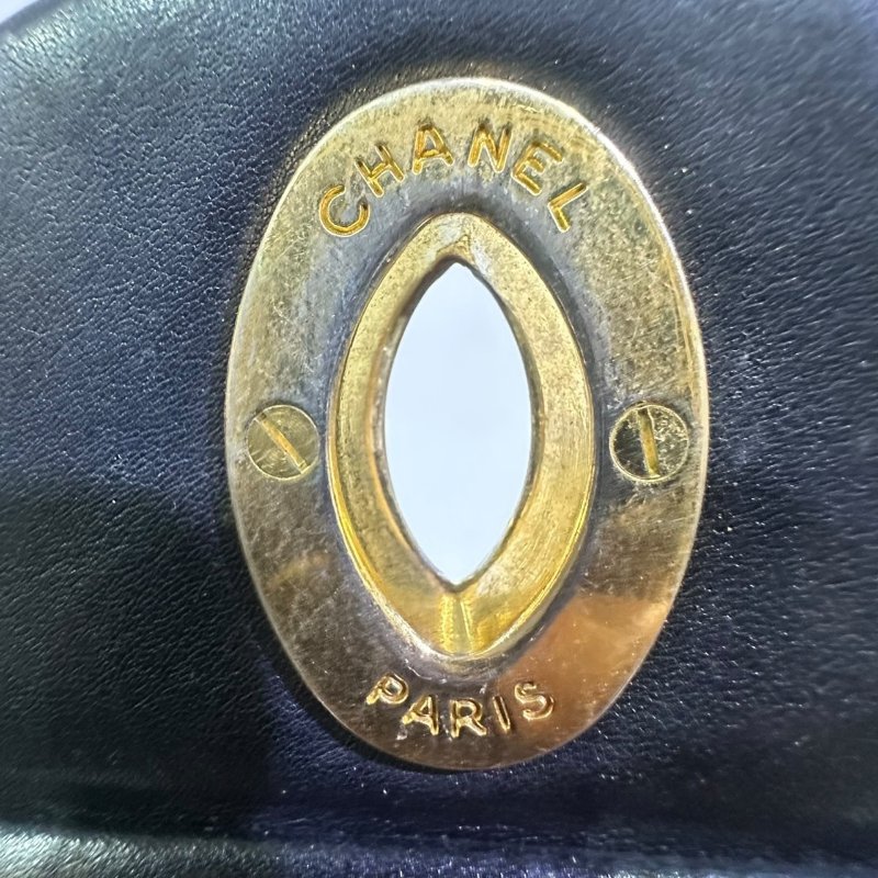 【美收精品】CHANEL黑色羊皮古董肩背包 4-487-14