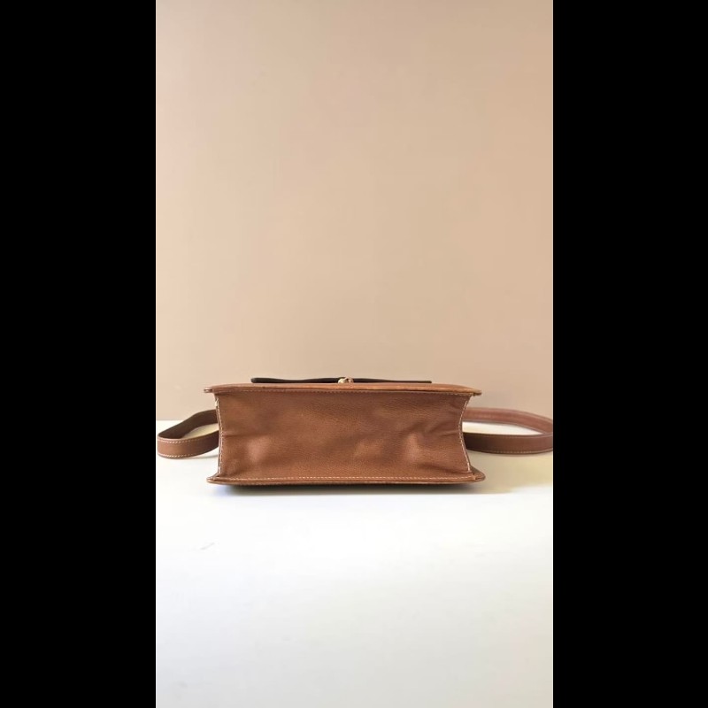 【LA LUNE】絕版古董包 Loewe中古蛇骨凱莉包 單肩包 皮革包 斜背復古二手-2