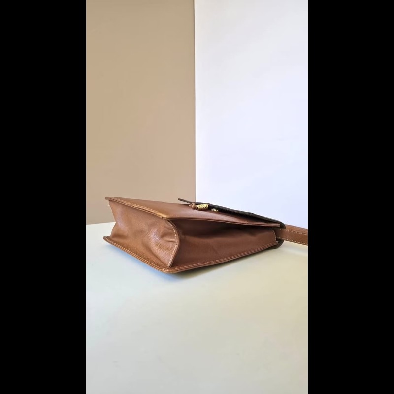 【LA LUNE】絕版古董包 Loewe中古蛇骨凱莉包 單肩包 皮革包 斜背復古二手-8