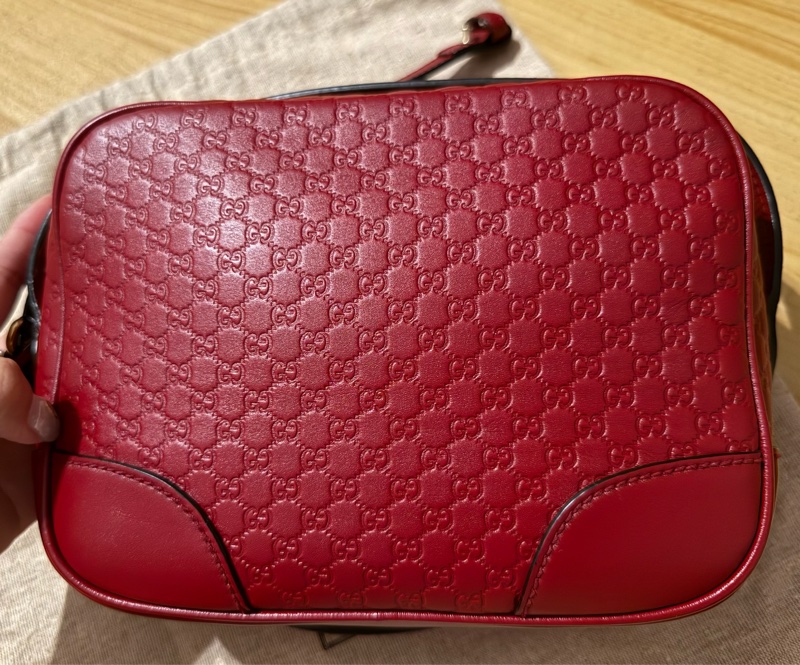 9新GUCCI 古馳典雙GLOGO緹花小牛皮 壓紋包-0