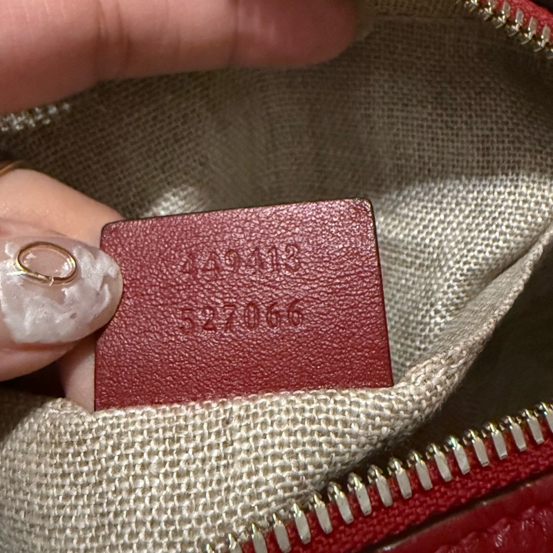 9新GUCCI 古馳典雙GLOGO緹花小牛皮 壓紋包-3