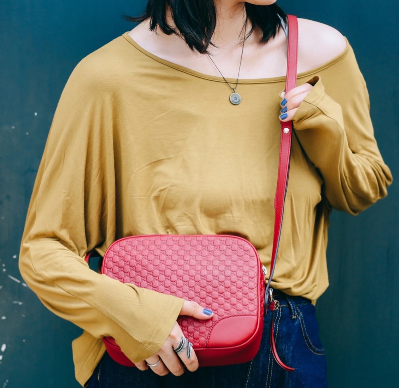 9新GUCCI 古馳典雙GLOGO緹花小牛皮 壓紋包-5