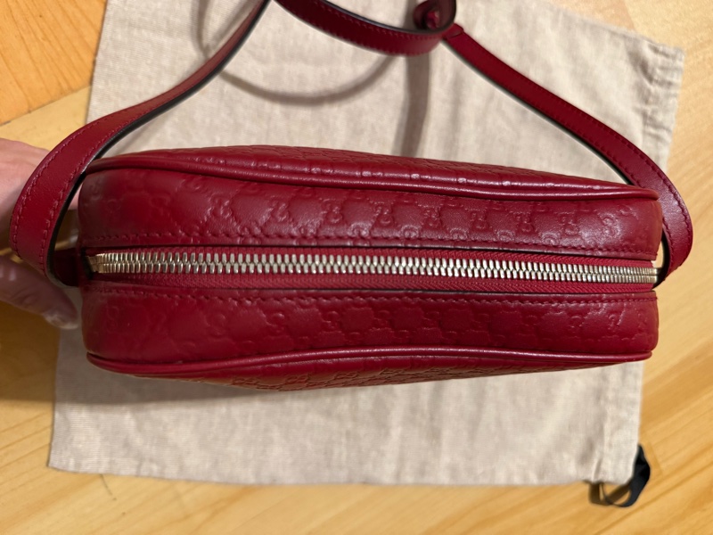 9新GUCCI 古馳典雙GLOGO緹花小牛皮 壓紋包-17