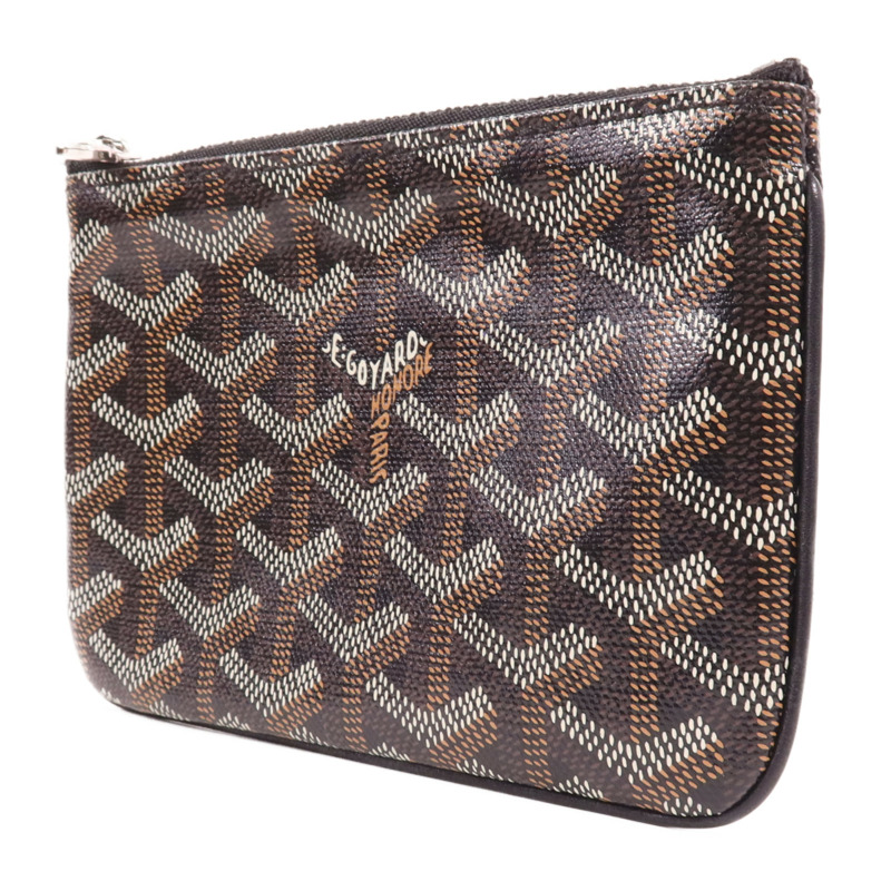 GOYARD 塗層帆布Pouch銀扣手拿包-2