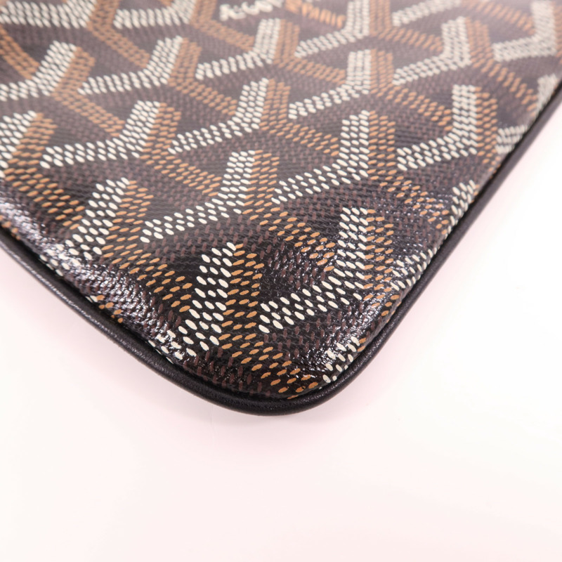 GOYARD 塗層帆布Pouch銀扣手拿包-8