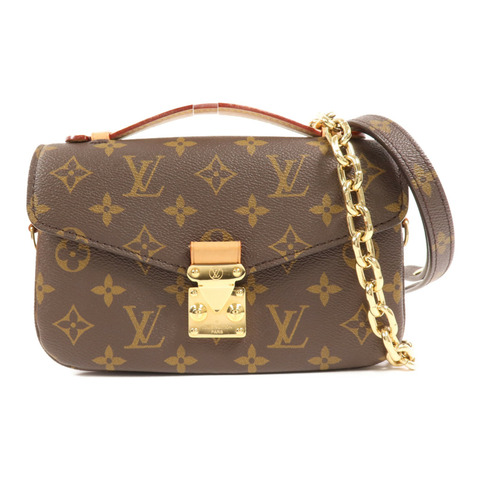 LOUIS VUITTON Monogram Pochette Metis  East West金扣手挽肩背兩用袋