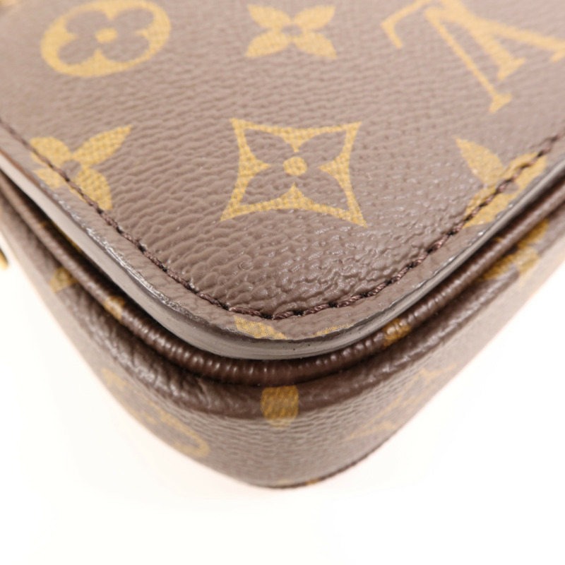 LOUIS VUITTON Monogram Pochette Metis  East West金扣手挽肩背兩用袋-10