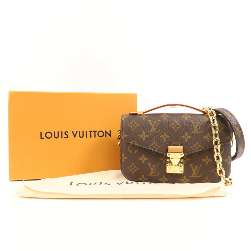 LOUIS VUITTON Monogram Pochette Metis  East West金扣手挽肩背兩用袋-11