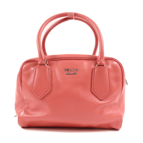 PRADA 牛皮皮革Hand Bag銀扣手挽袋