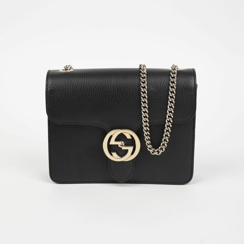 GUCCI 互扣鏈條單肩斜背包 510304-0