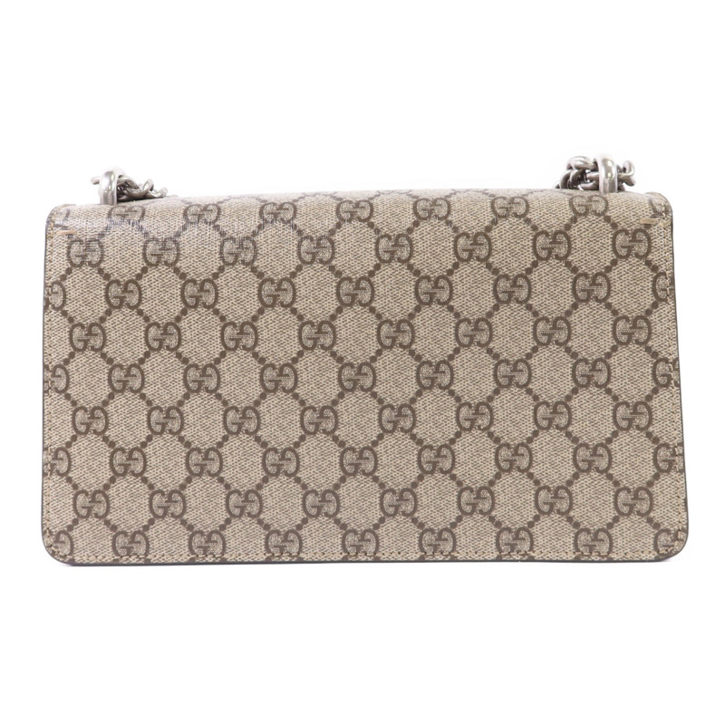 GUCCI 塗層帆布Dionysus Shoulder Bag銀扣鏈帶肩背袋-1