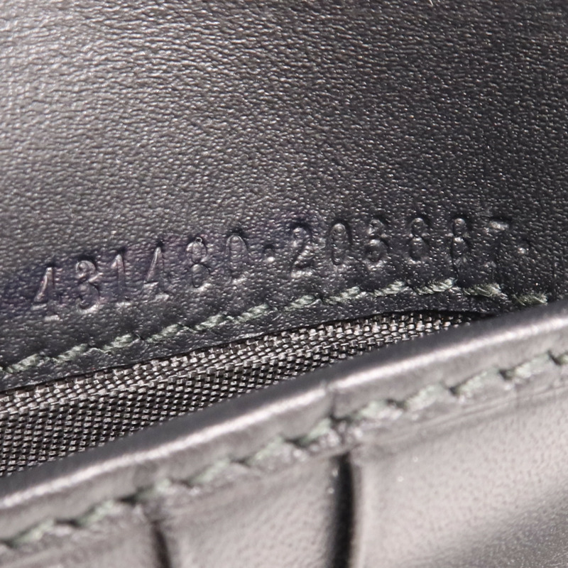 GUCCI 塗層帆布/牛皮皮革GG Supreme Wallet金扣錢包-8