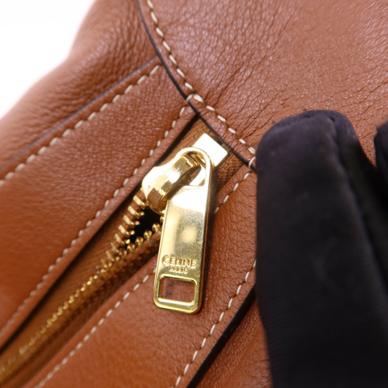 CELINE 牛皮皮革Romy Bag金扣肩背袋-9