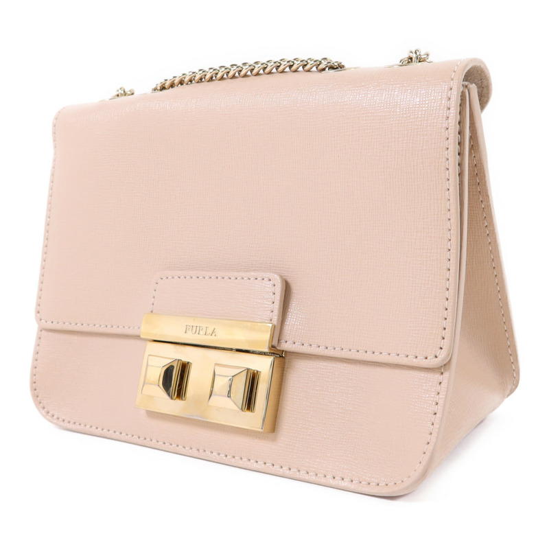 Furla 皮革Chain Shoulder Bag金扣鏈帶肩背袋-2