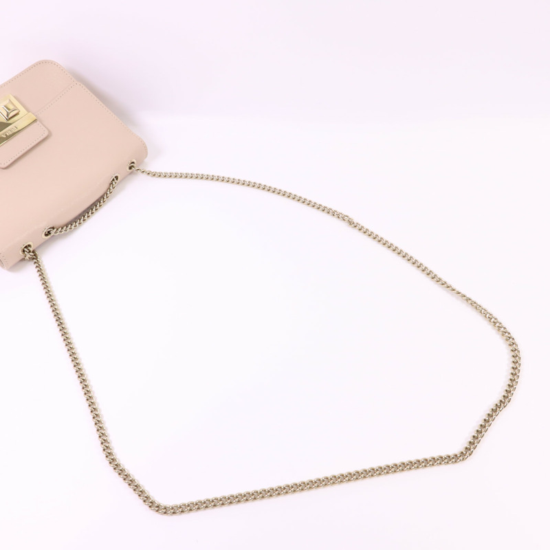Furla 皮革Chain Shoulder Bag金扣鏈帶肩背袋-7