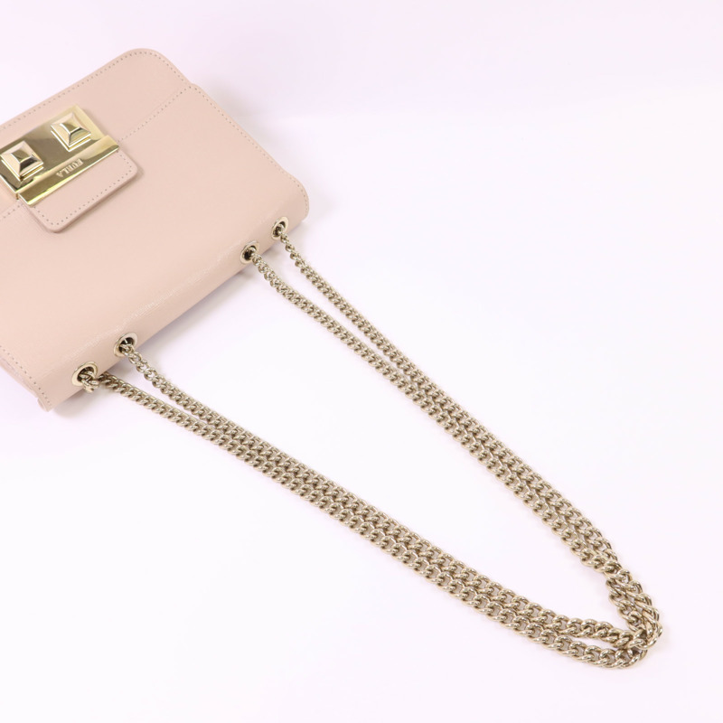 Furla 皮革Chain Shoulder Bag金扣鏈帶肩背袋-8