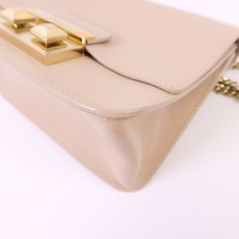 Furla 皮革Chain Shoulder Bag金扣鏈帶肩背袋-11
