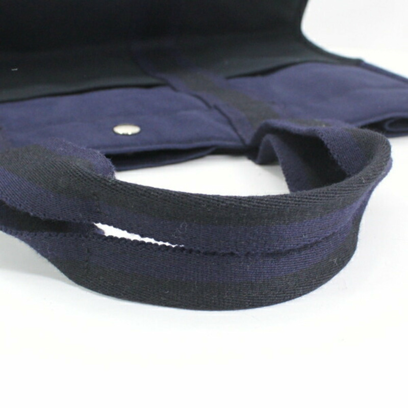 愛馬仕 Foule Tote GM 單肩包，黑色和海軍藍配色，男女通用，HERMES T4861-13