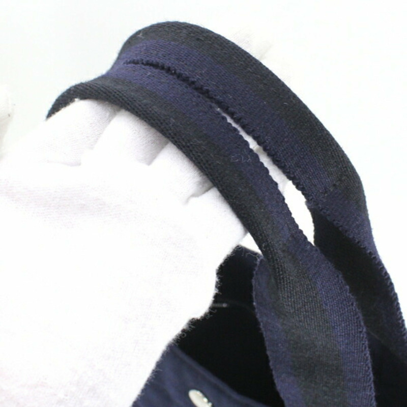 愛馬仕 Foule Tote GM 單肩包，黑色和海軍藍配色，男女通用，HERMES T4861-15