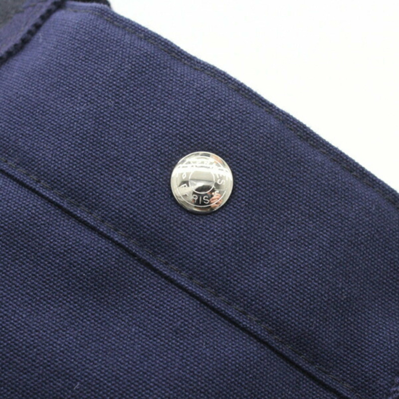 愛馬仕 Foule Tote GM 單肩包，黑色和海軍藍配色，男女通用，HERMES T4861-17