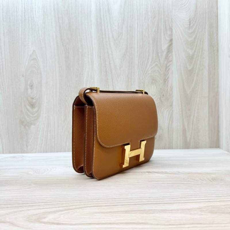 Hermes金棕Epsom皮Constance Mini 18CM-3