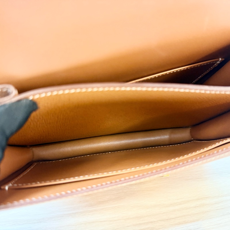 Hermes金棕Epsom皮Constance Mini 18CM-8