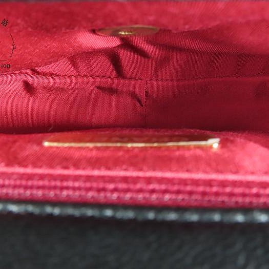 【巴黎站二手名牌專賣店】＊現貨＊CHANEL 香奈兒 真品＊黑色菱格紋皮革19系列金釦26手提斜背包-3
