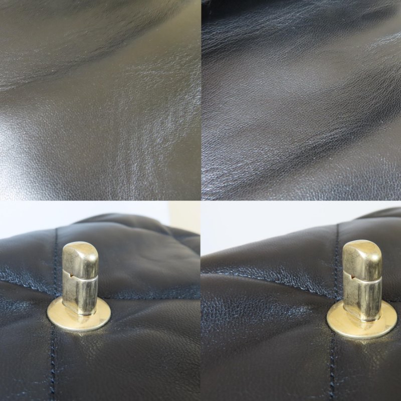 【巴黎站二手名牌專賣店】＊現貨＊CHANEL 香奈兒 真品＊黑色菱格紋皮革19系列金釦26手提斜背包-5