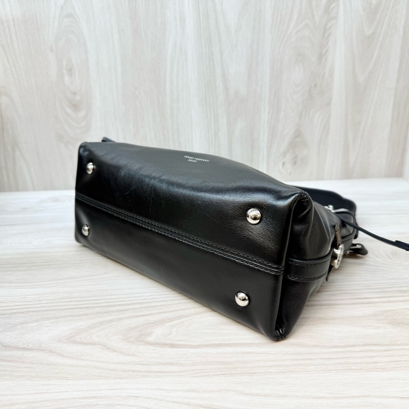 LV黑銀羊皮CarryAll Vibe BB肩側背包M12888-11