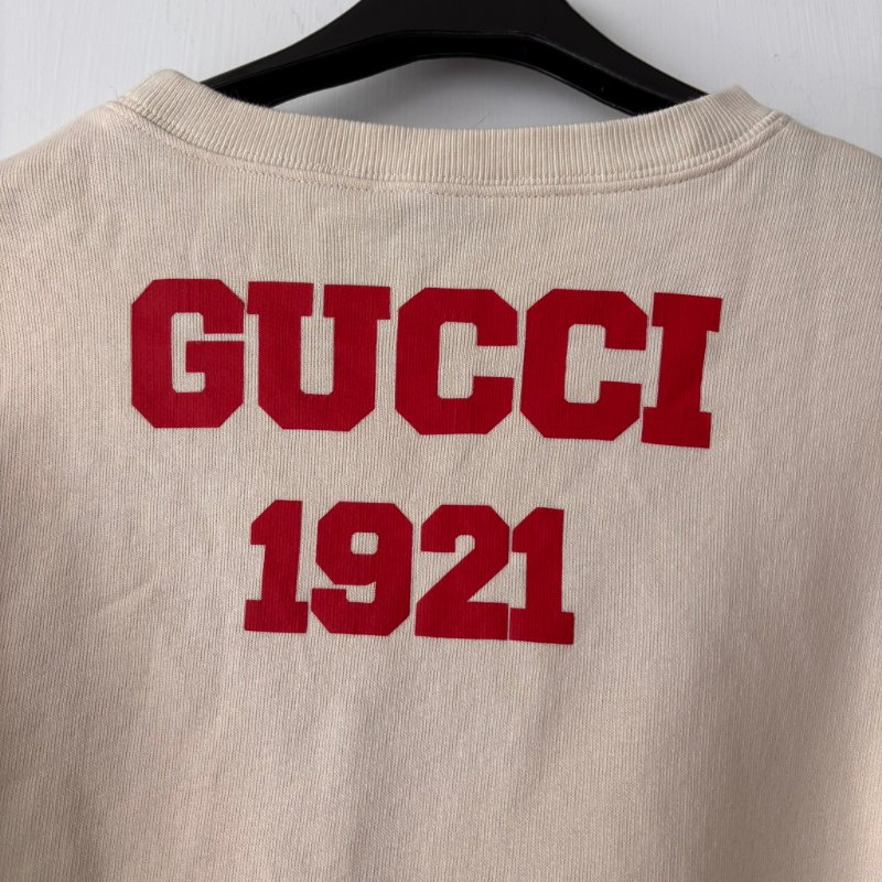 ::GUCCI:: 紅色字母LOGO 長袖棉T 童裝8號-8