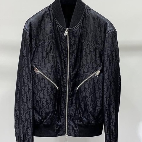 Dior Oblique 緹花飛行夾克男女都可以穿