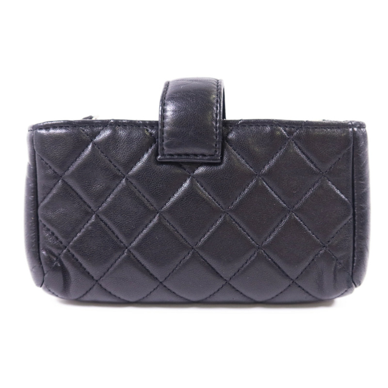 CHANEL 羊皮皮革Card Case銀扣卡片套-1