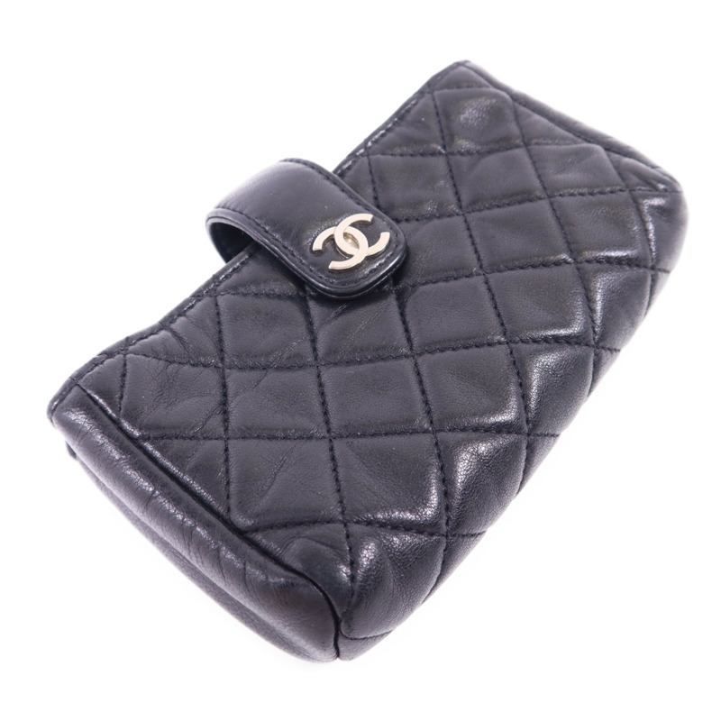 CHANEL 羊皮皮革Card Case銀扣卡片套-2