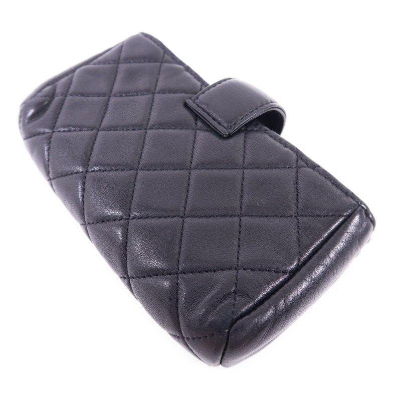 CHANEL 羊皮皮革Card Case銀扣卡片套-3