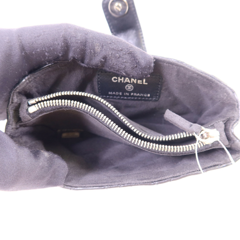 CHANEL 羊皮皮革Card Case銀扣卡片套-4