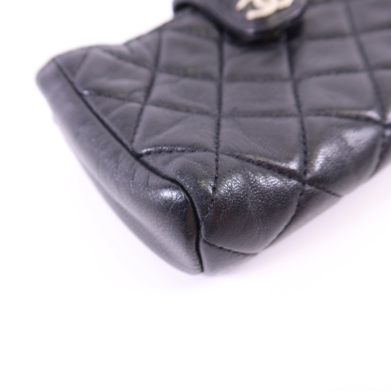 CHANEL 羊皮皮革Card Case銀扣卡片套-12