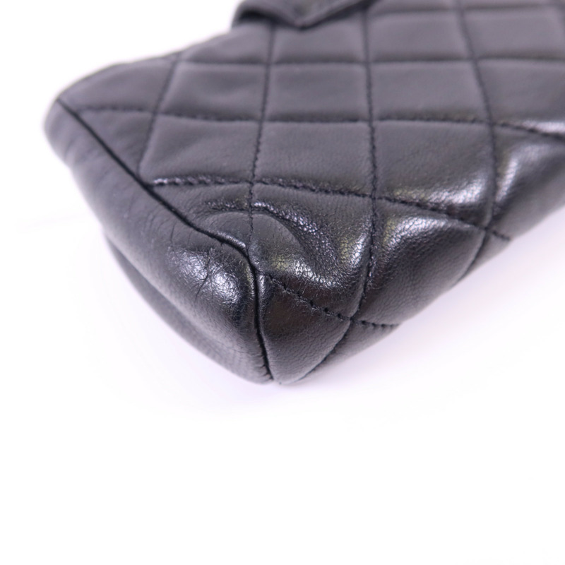 CHANEL 羊皮皮革Card Case銀扣卡片套-14