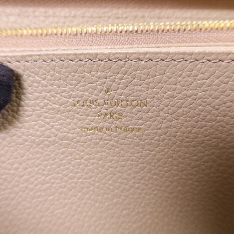 LOUIS VUITTON Monogram Empreinte Long Round Wallet金扣長錢包-5