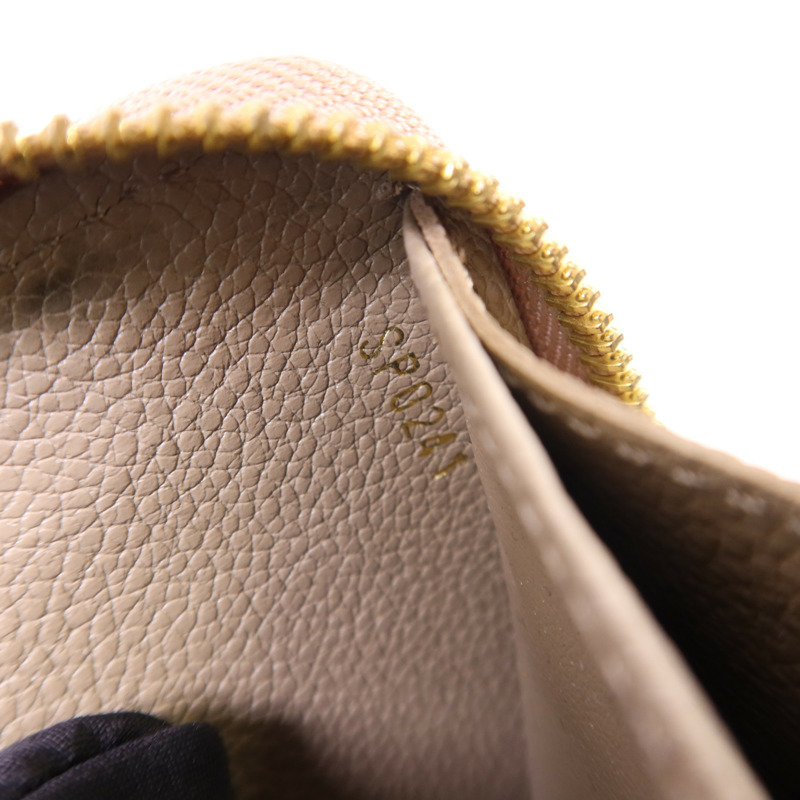 LOUIS VUITTON Monogram Empreinte Long Round Wallet金扣長錢包-6