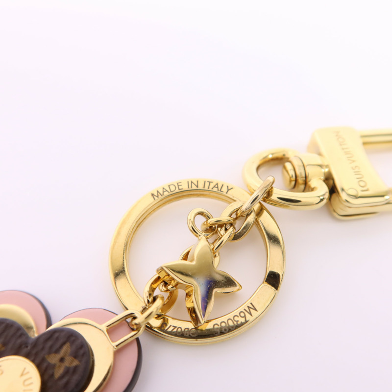 LOUIS VUITTON 金屬/Monogram/Epi Blooming Flowers BB Key Holder金扣鎖匙扣-4