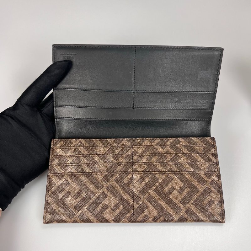 全新品 FENDI  老花對開長夾-4