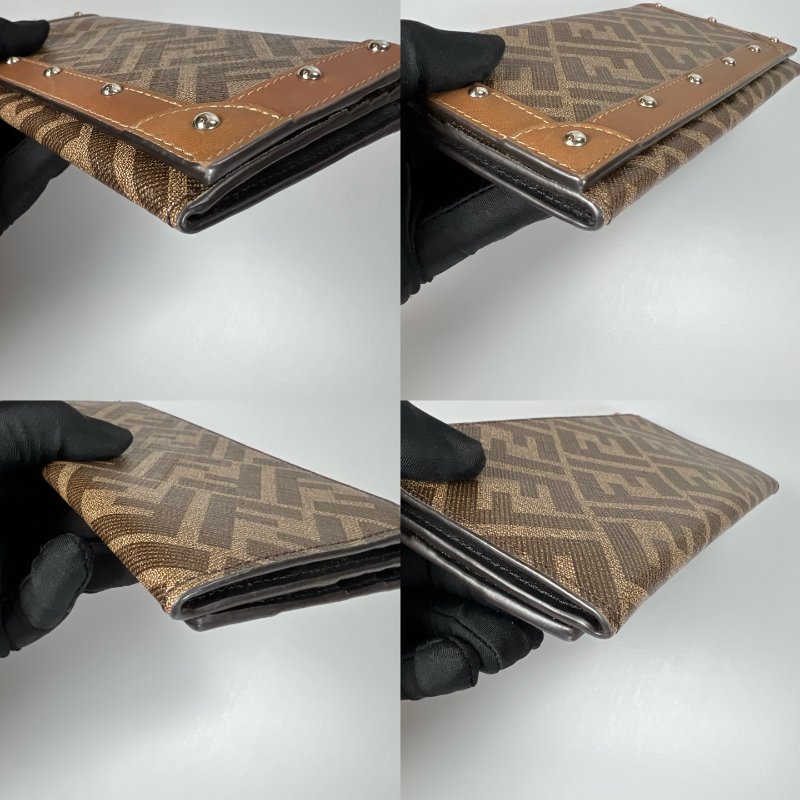 全新品 FENDI  老花對開長夾-8