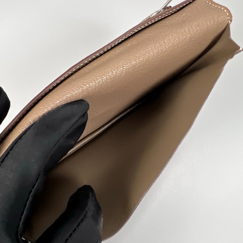 HERMES T刻 大象灰銀扣BEARN長夾-5