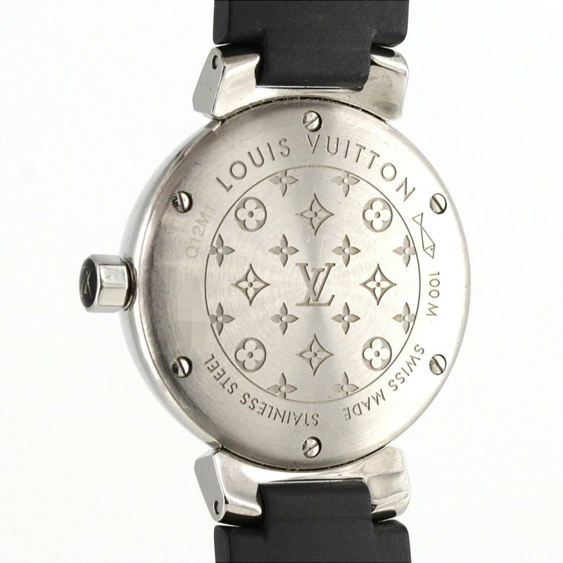 路易威登 Tambour Lovely Cup 12P Q12M1 不鏽鋼石英錶-5