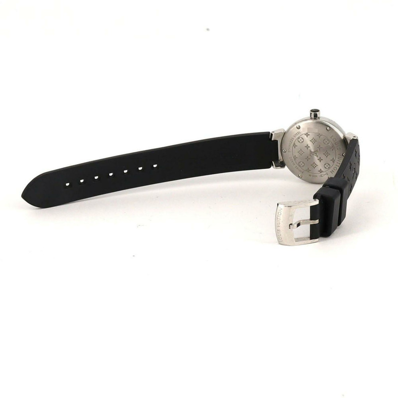 路易威登 Tambour Lovely Cup 12P Q12M1 不鏽鋼石英錶-6